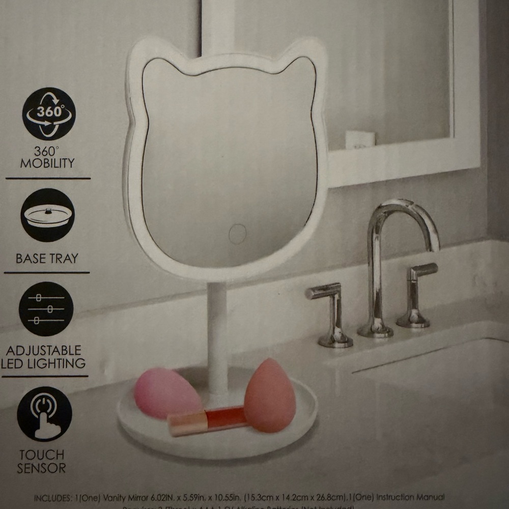 Vanity Purple Touch Sensor Mirror - Picture 6 of 6